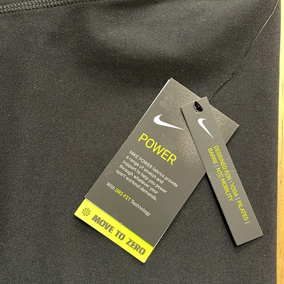 NIKE NWT WOMEN PLUS SIZE 2X Training Tights Power Sculpt HYPER Black BV1530 010 - Picture 5 of 12